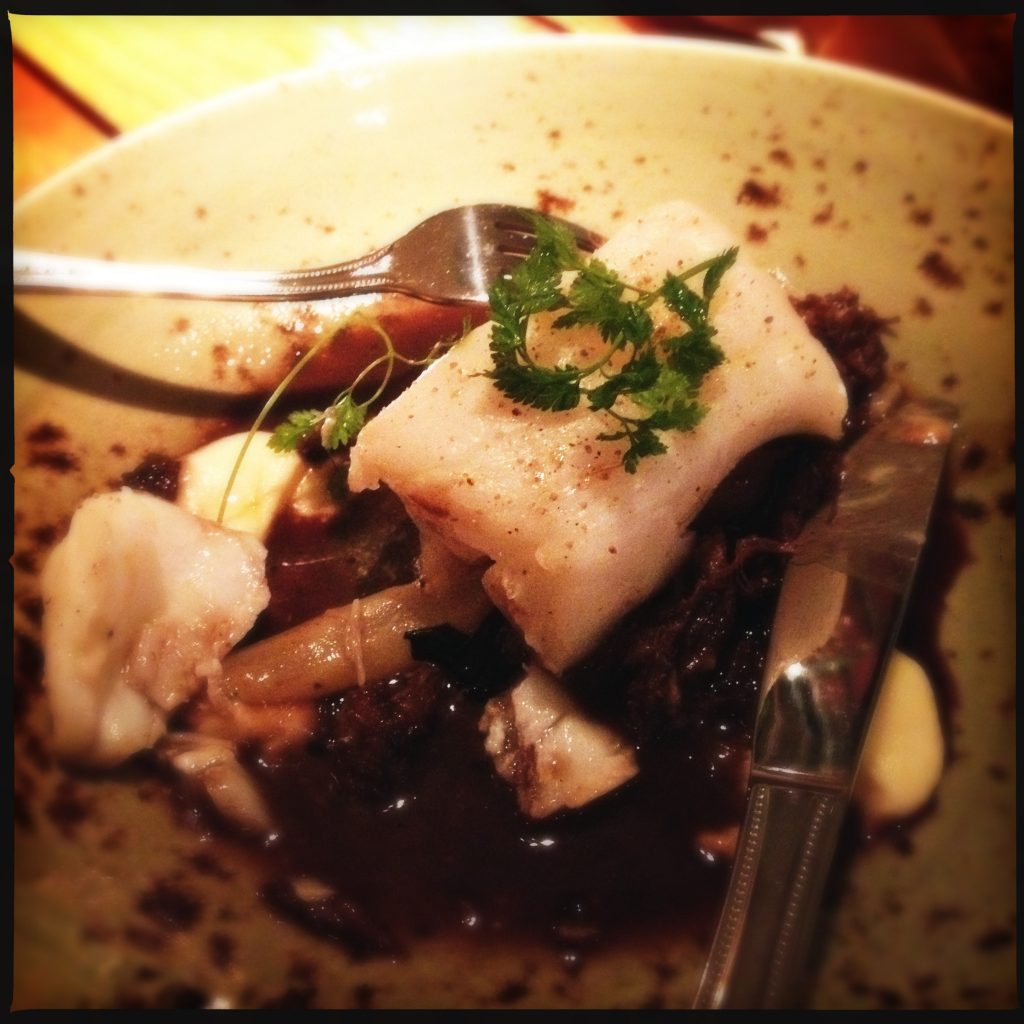 Torskrygg med oxsvans på Napolyon.