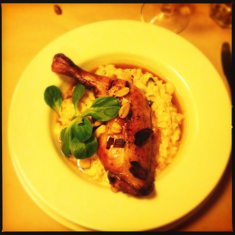 Kyckling och risotto på M.