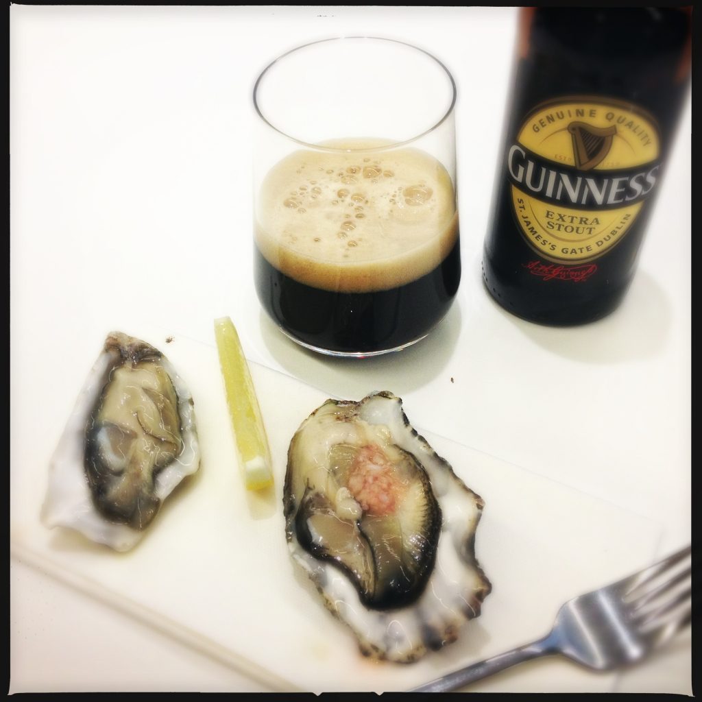 Guinness och ostron – en utmärkt kombination.