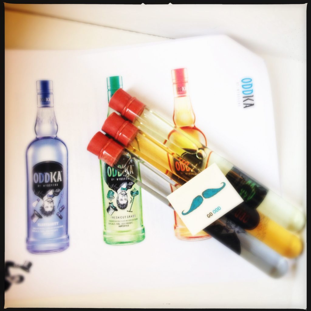 Smaksatta vodkan Oddka från Wyborowa.