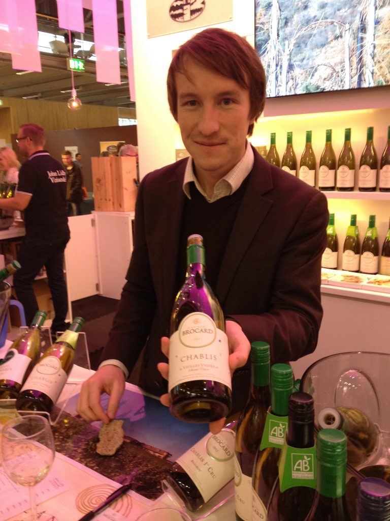 Chablis-provning med Antoine Laudet.