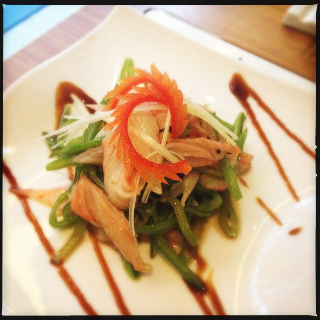 Krabbsallad på Waipo.