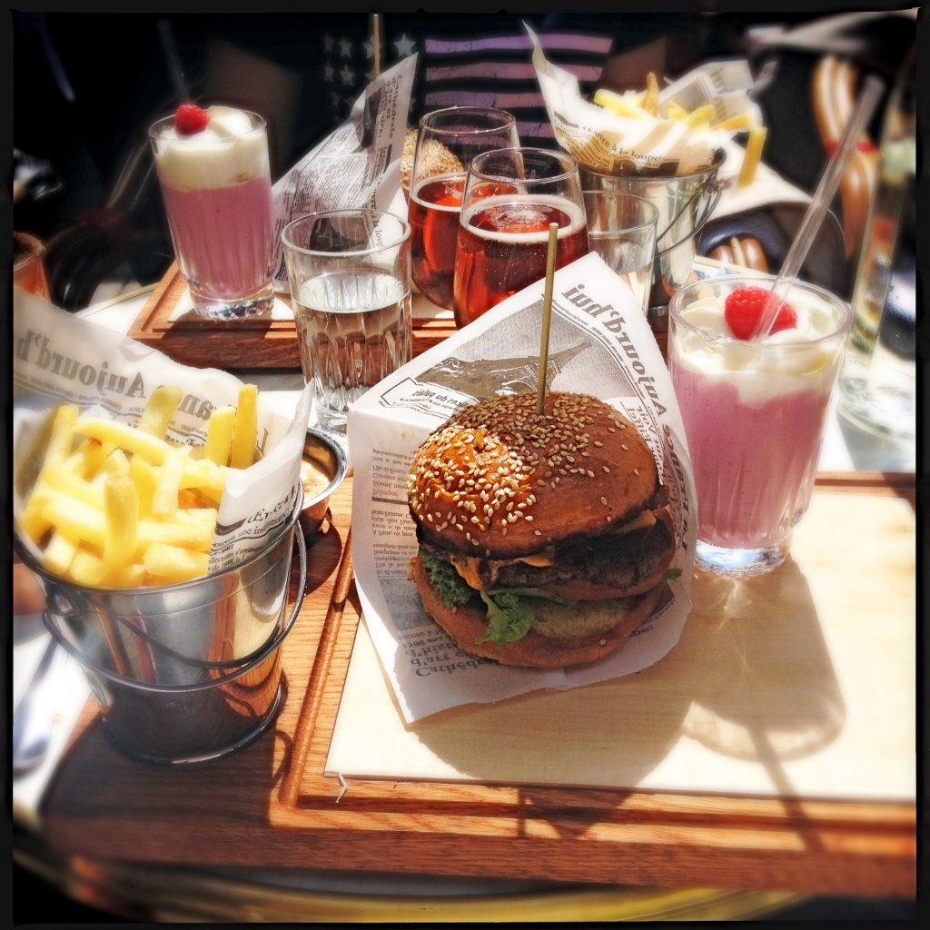 True-burger på Bar Berger Café.