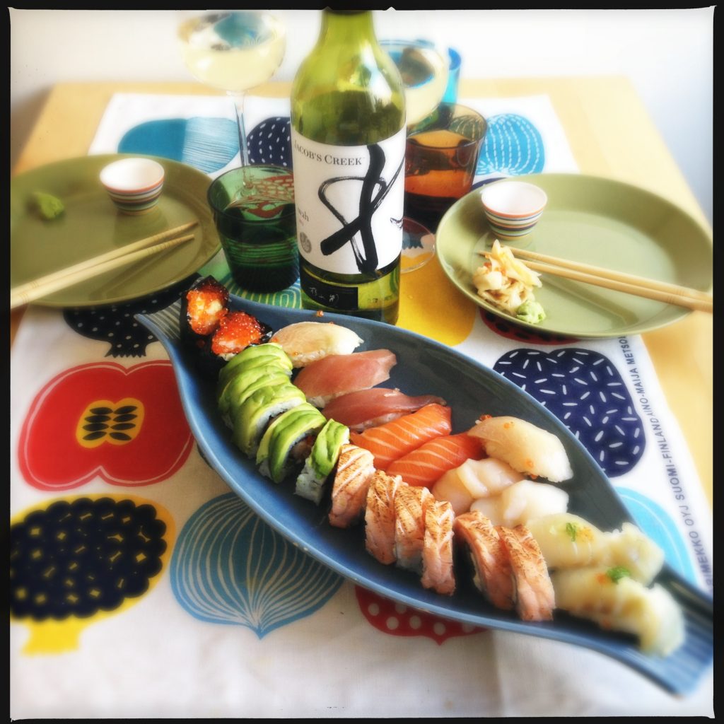 Wah, ett speciellt utprovat sushivin från Jacob's Creek.