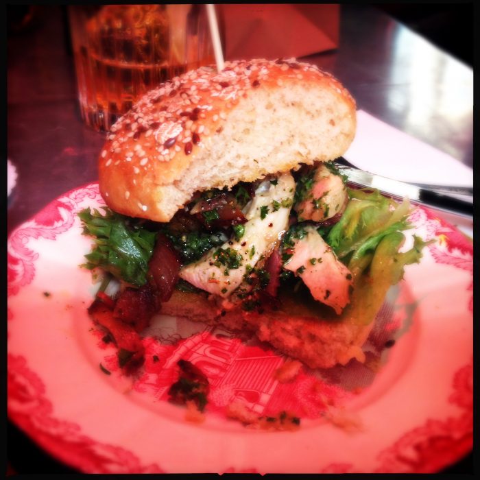 Bästa kycklingmackan med bacon.