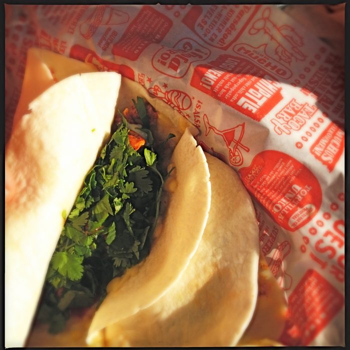 De sinkar inte med koriandern på Taco bar.