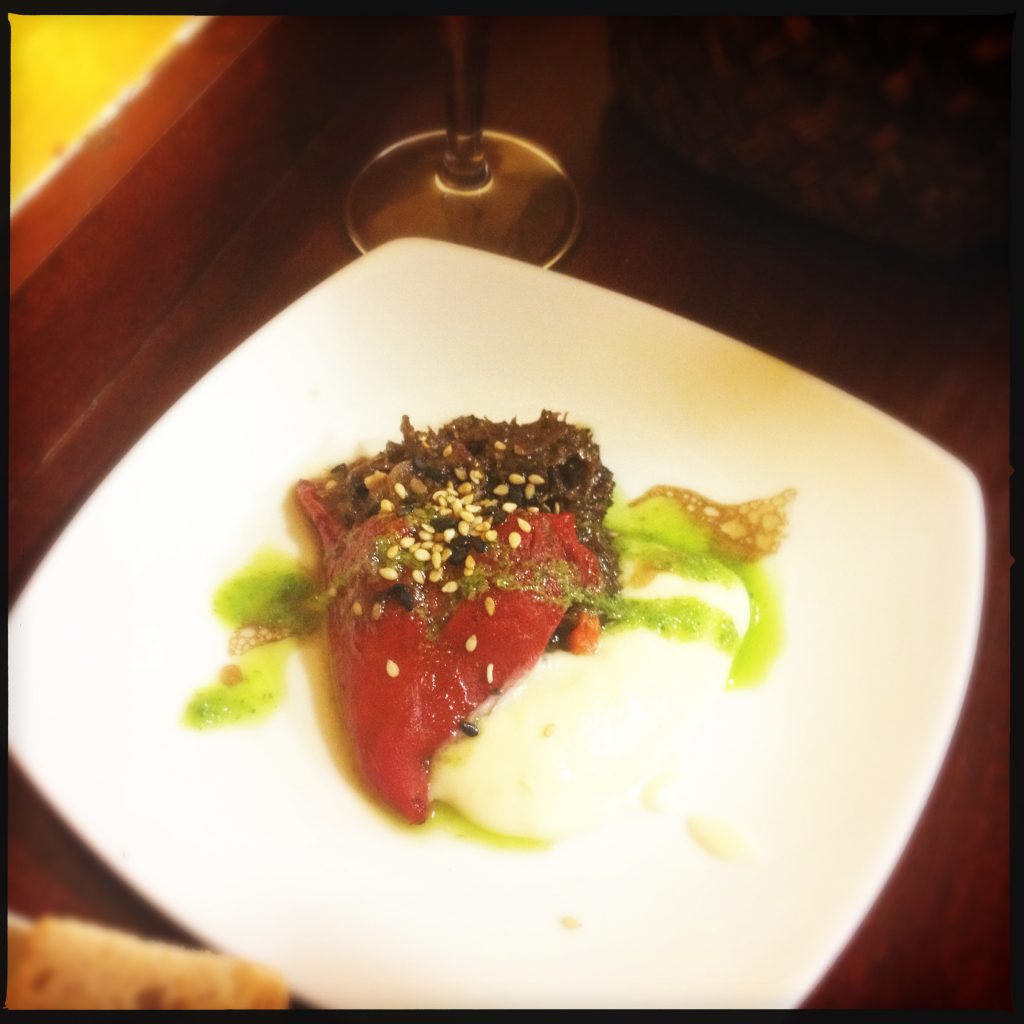 Kalvkind i paprika på Borda Berri.