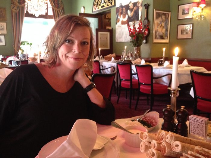 Först på plats! Lunchen på Tennstopet blev strax fullsatt.