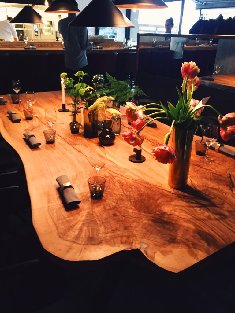 Rustik inredningsdetalj på nya krogen Hantverket i Stockholm.