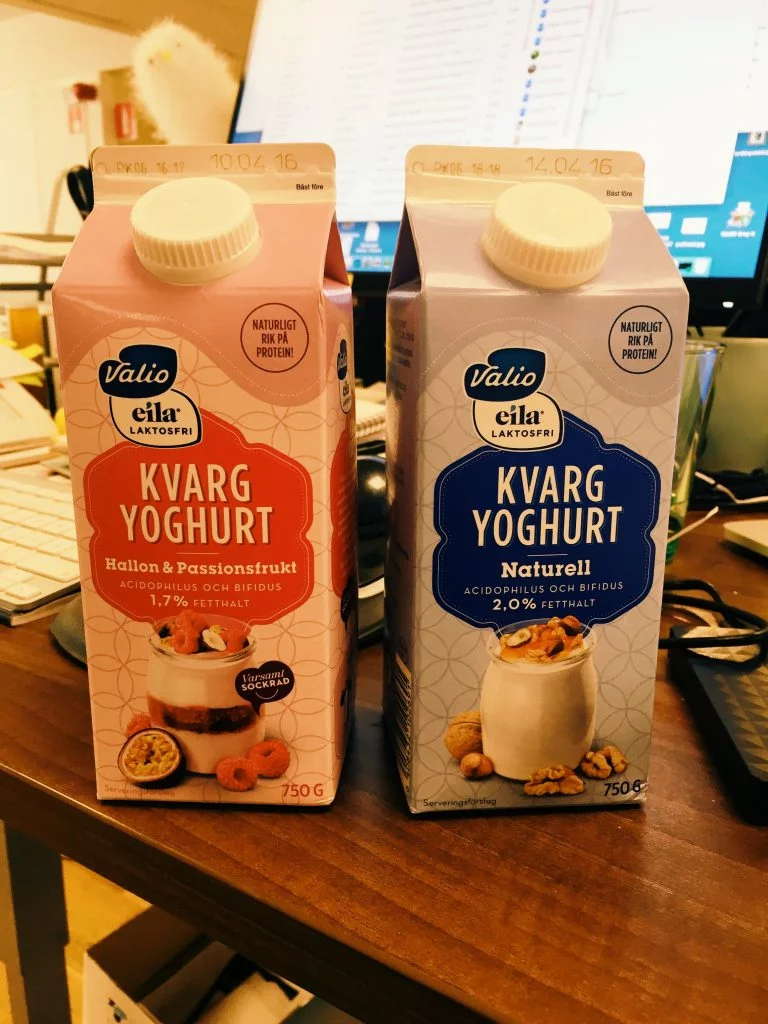 VI testar nyhet från Valio: laktosfri kvargyoghurt.