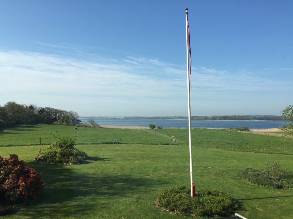 Utsikten från mitt rum på Jungshoved Praestegaard.