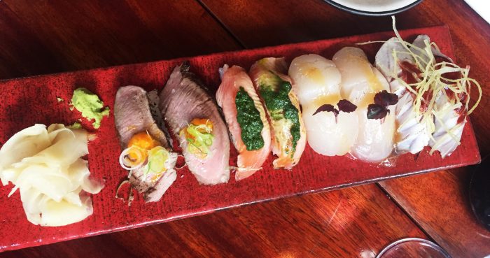 Indio på Kocksgatan i Stockholm serverar sushi med lamm, röding, pilgrimsmussla och tonfisk.