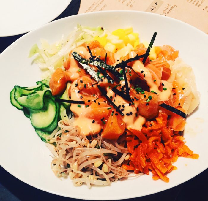 Restaurang Sovel i Sicklas variant på poké bowl. Som en hawaiiansk variant på koreansk bibimbap!