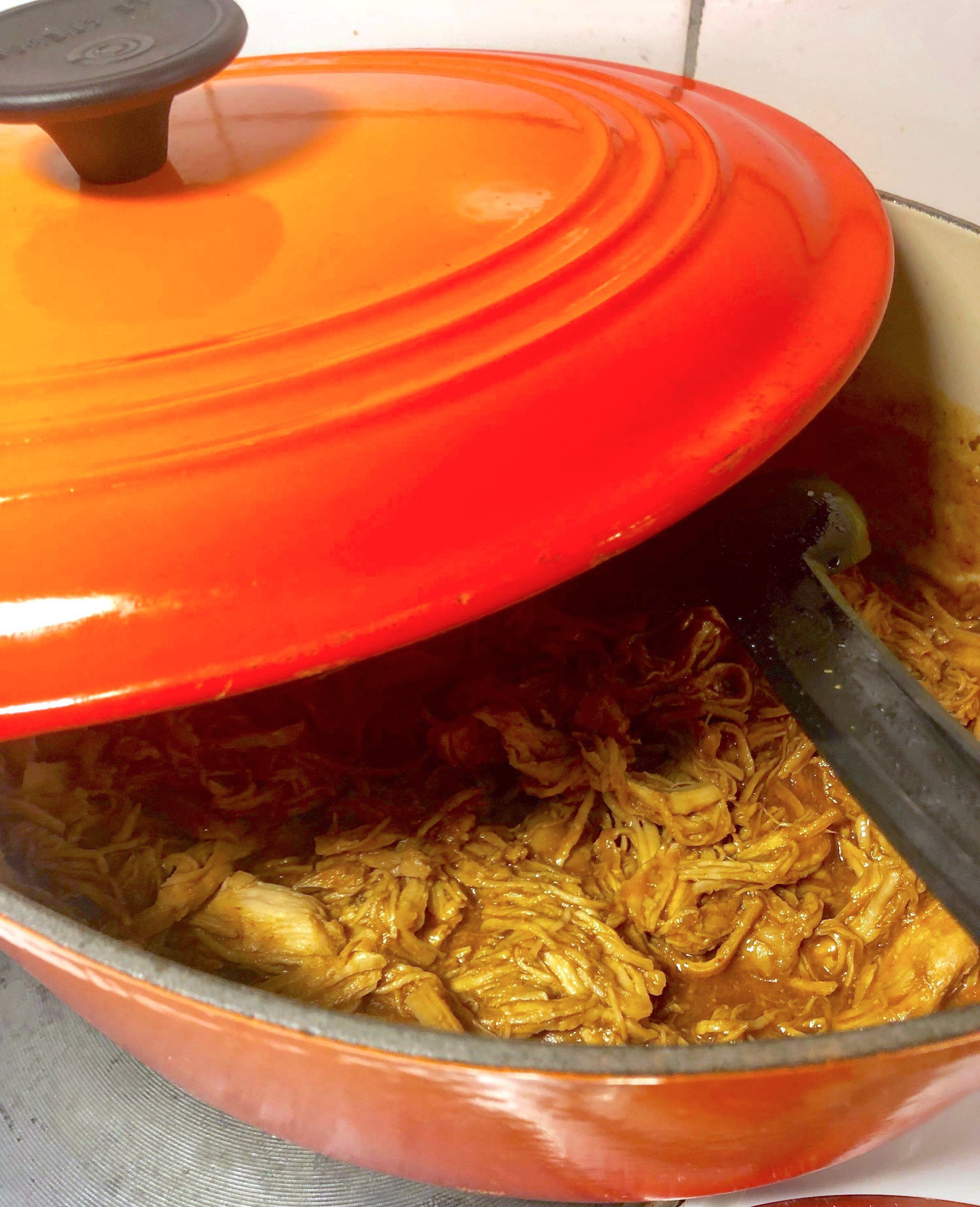 Pulled Chicken med bara fem ingredienser.