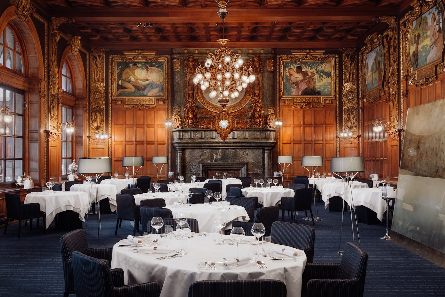 Så här tjusigt är det inne i Operakällarens restaurang.