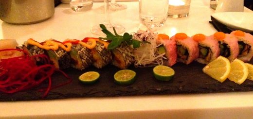 Sushi på restaurang Bauer