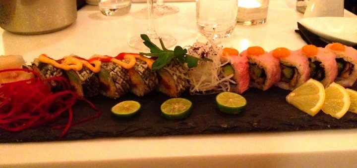 Sushi på restaurang Bauer