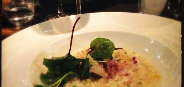 God förrättsrisotto på Motwalls.