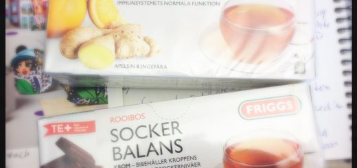 Immun och Sockerbalans. Två av Friggs nya teer med eventuell hälsoeffekt.