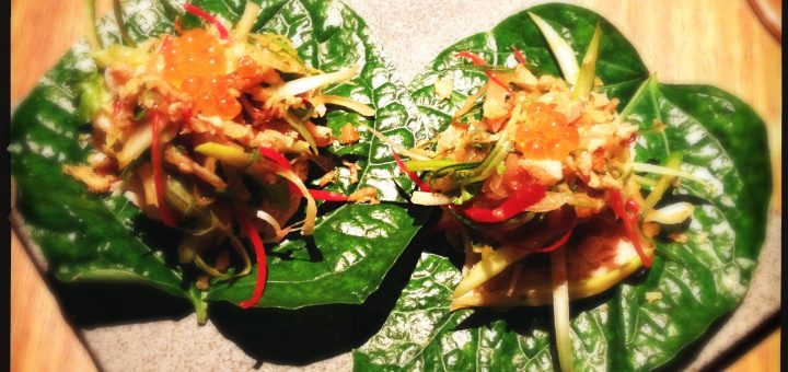 Cha plu blad med rökt lax. De med tempeh var ÄNDÅ godare!!