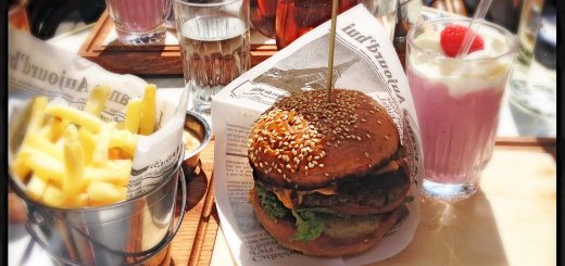 True-burger på Bar Berger Café.