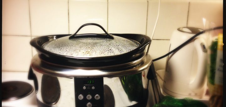 Min Crock-pot går varm.