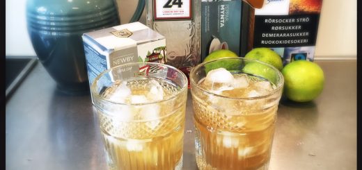 Green Tea Cooler, en somrig och fräsch drink som inte smakar mycket gin.