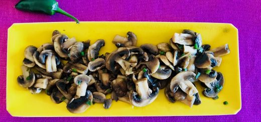 Istället för kött – svamp! Ingen saknar kött om man får riktigt het, välstekt svamp i sin taco.