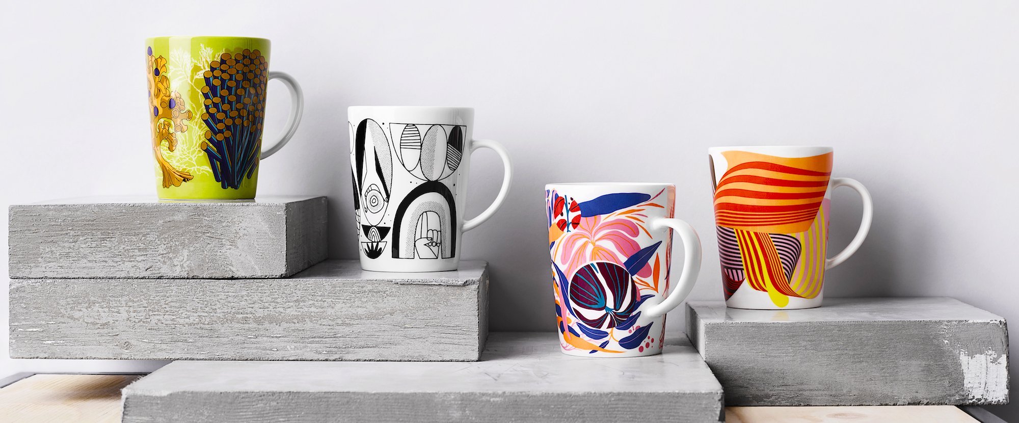 Muggar i serien Iittala Graphics.