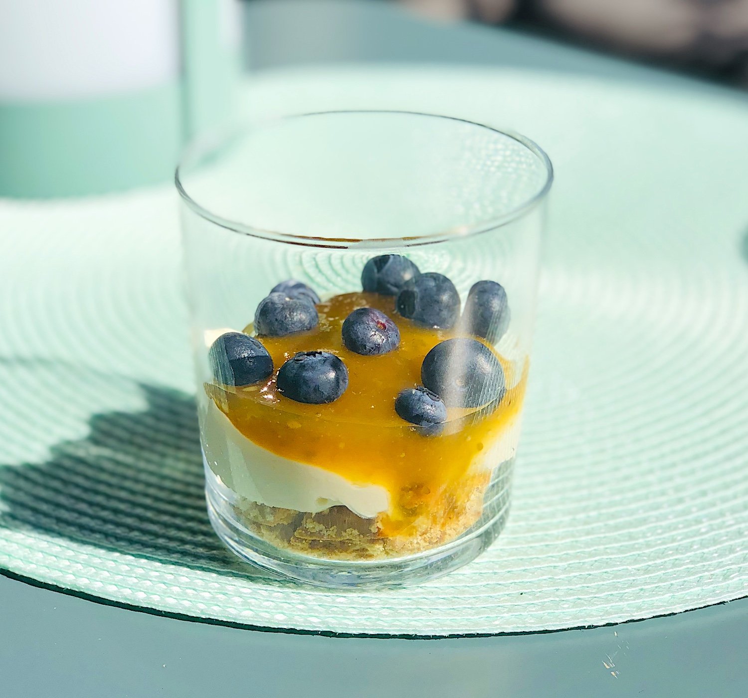 Snabb cheesecake i glas