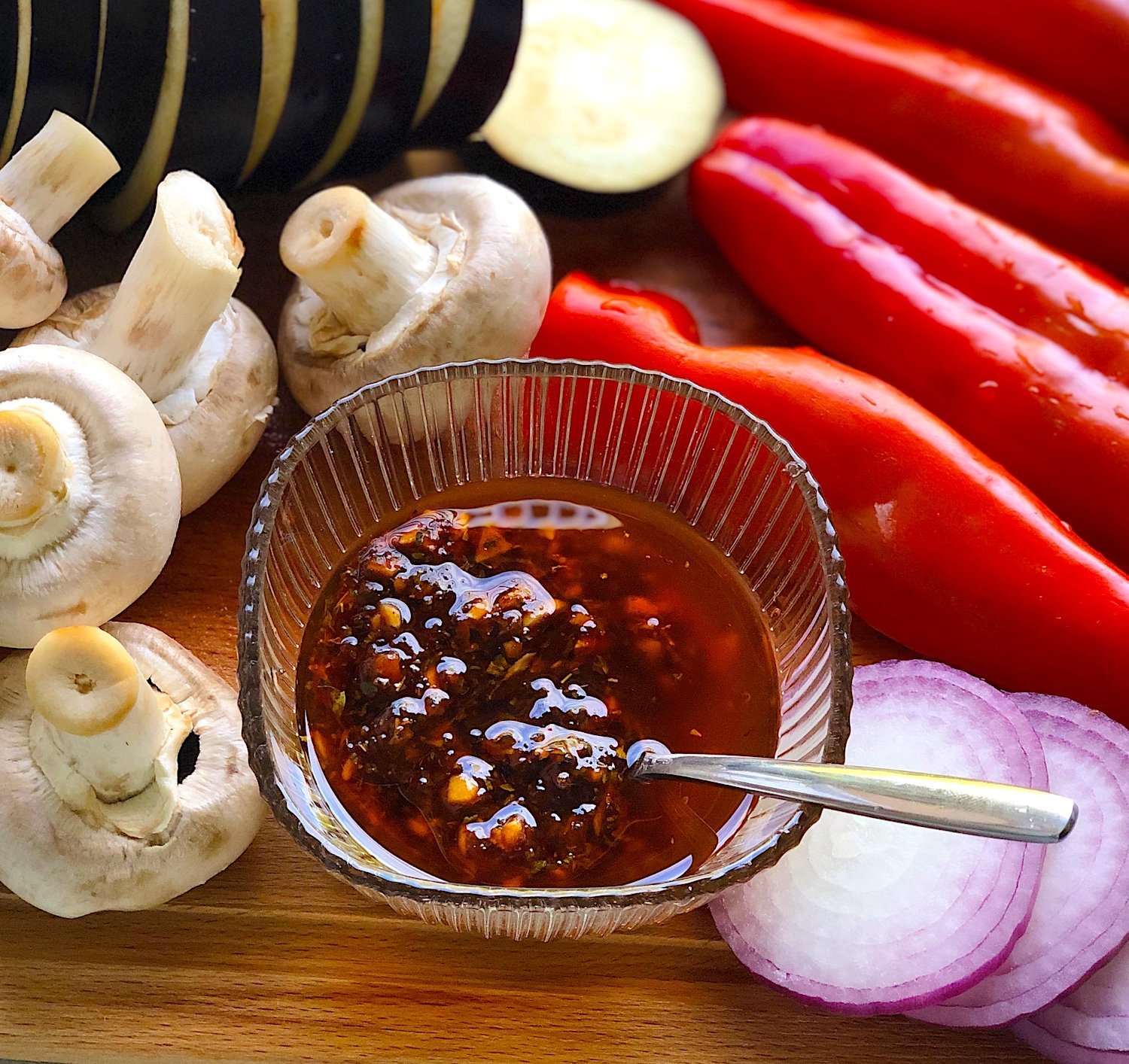Marinerade grillade grönsaker