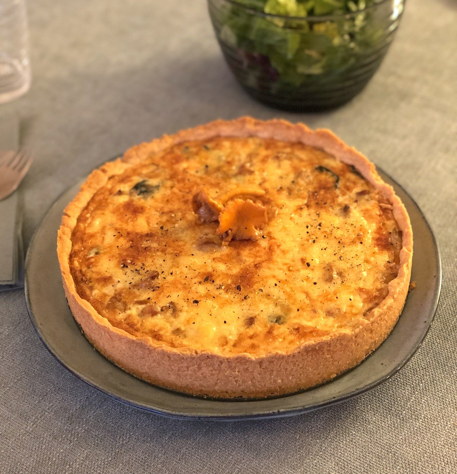 Västerbottenspaj med kantareller