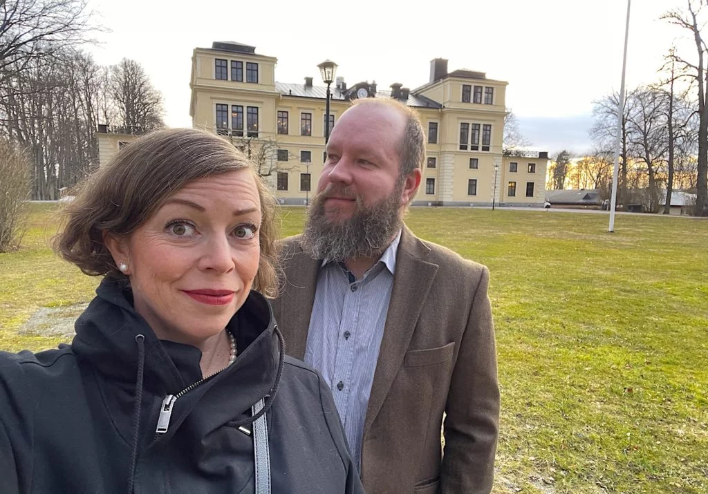 På väg till femrättersmiddag på Rånäs Slott. En dunderfin upplevelse som jag gärna tar i repris!