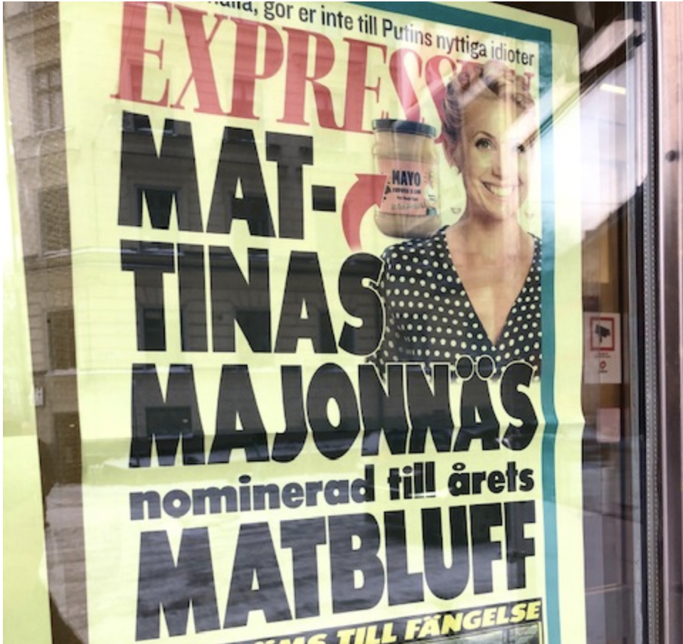 Tina Nordström finns med bland årets finalister till Årets Matbluff med HealthyCo Chipotle and Lime Mayo som inte innehåller någon lime.