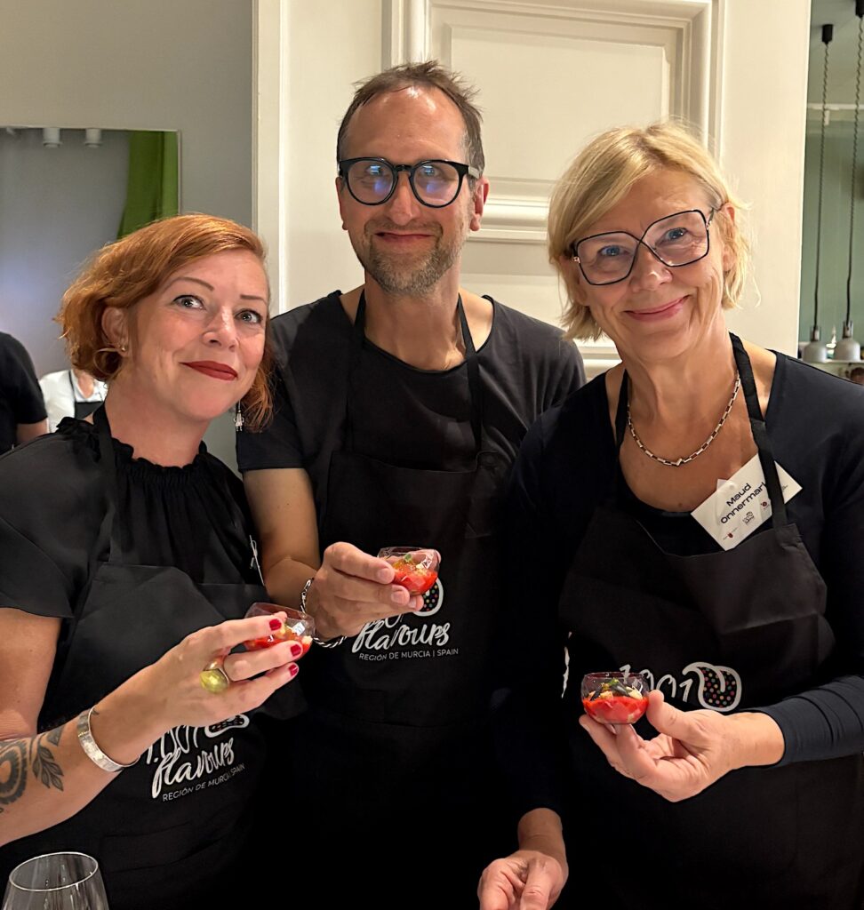 Matkompisar från förr! Jag, Niklas Sessler och Maud Onnermark har jobbat ihop i många år på Bonniers Allt om Mat.