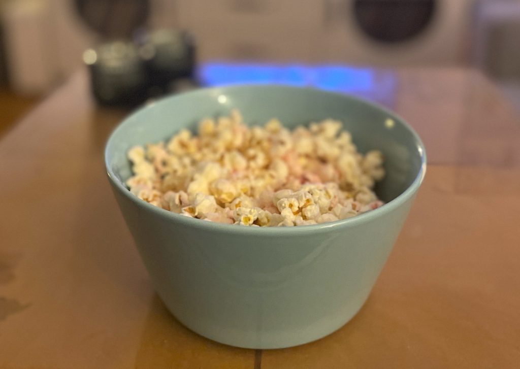 Popcorn ÄR ju gott. Lätt att glömma bort!