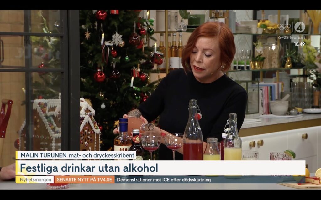 Det är såååå kul att få vara med i TV4 och tipsa om saker jag gillar. den här gången är det alkoholfria drinkar.