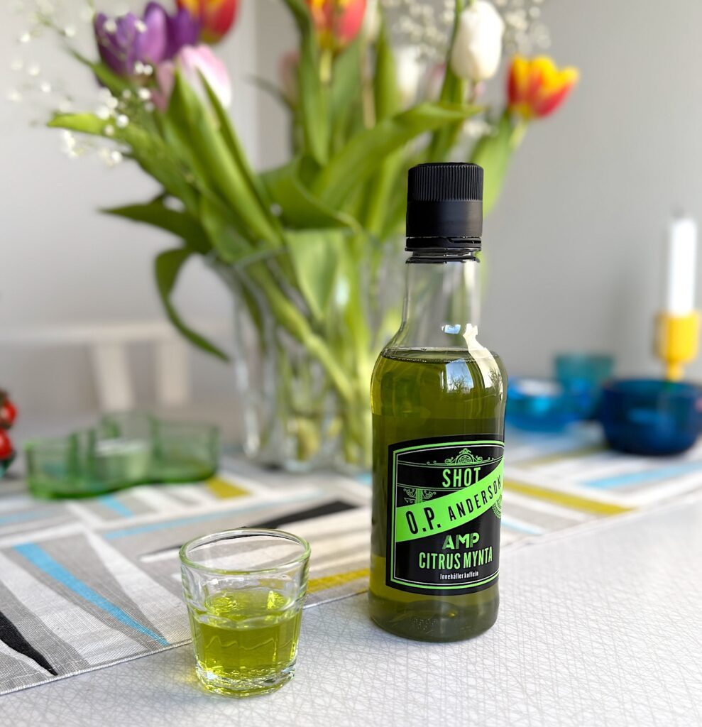 O.P. Anderson AMP Shot är en nyhet på 16 % med smak av mynta, lime och chili. Pris 99 kronor.