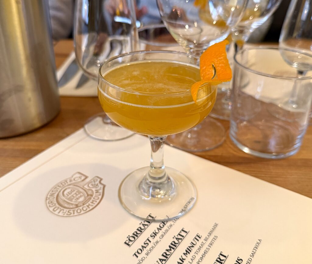 En underbar, apesindoftande Daquiri gjord på Grönstedts Rom.